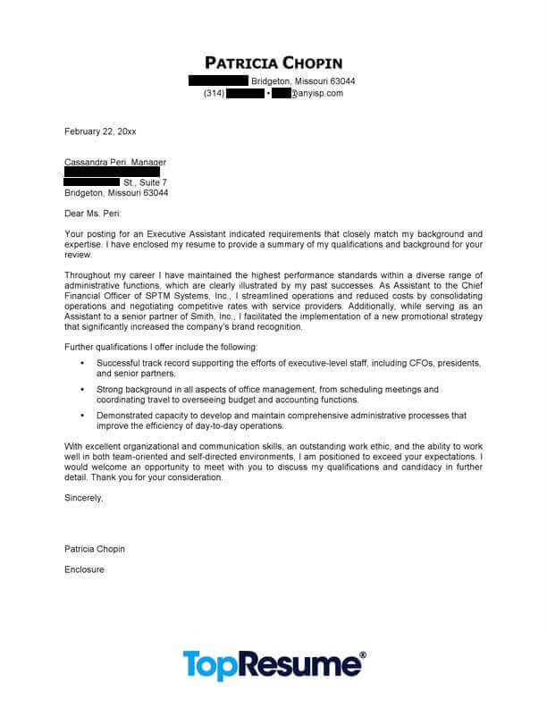Cover Letter Sample